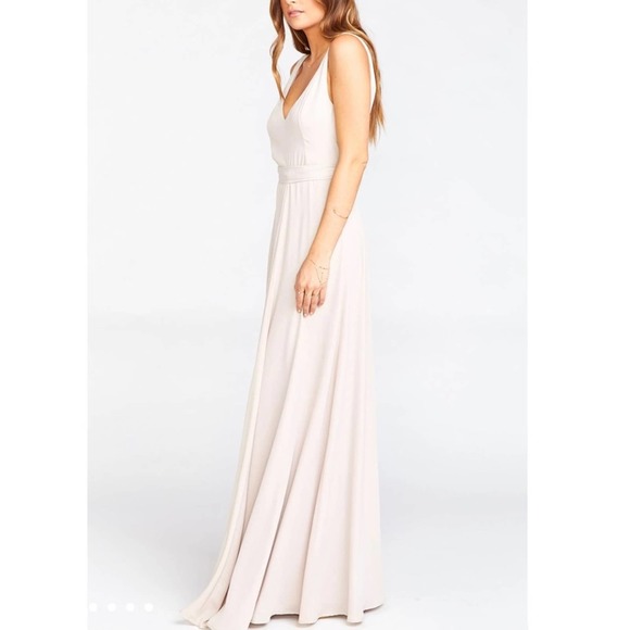 Show Me Your MuMu NWOT Jenn Maxi Dress Show Me The Ring Crisp XL - Picture 3 of 10